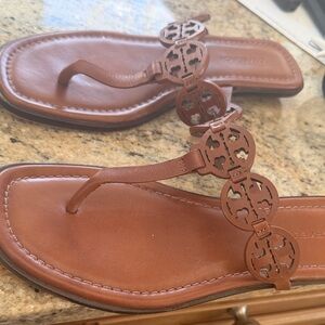 Tory Burch Tan Leather Sandals